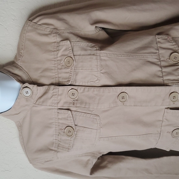 100% Cotton Route 66 khaki color leisure military safari jacket - Picture 3 of 11